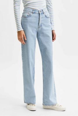 lichte high waist jeans met loose fit alice wide leg 16083298