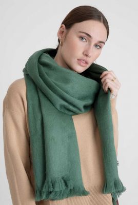 zachte groene sjaal van alpaca wolmix mint green scarf