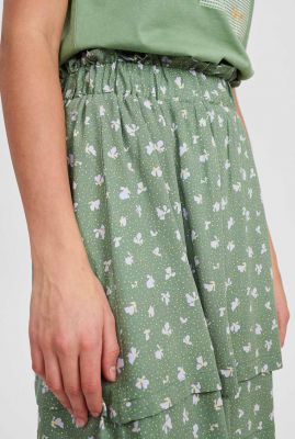 groene gelaagde rok met bloemen dessin nusarah skirt 701486