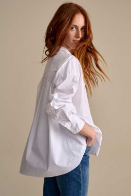 witte oversized blouse met ronde hals gorky22 c1137