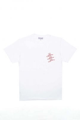 Wit t-shirt met opdruk ss cigarette