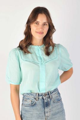 Turquoise blouse samira