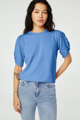 Blauwe top molly twist pullover