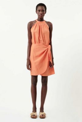 Oranje mini jurk chifa