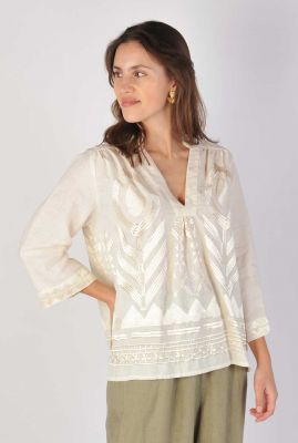 Off-white linnen blouse