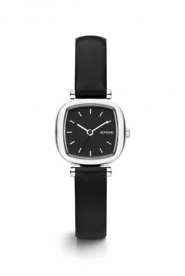 horloge met een zwarte lerenband moneypenny kom-w1235