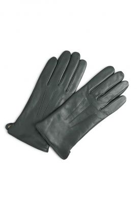 donkergroene leren handschoenen carianna glove