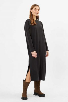 zwarte maxi-jurk met zijsplit Regizze 2.0 9047