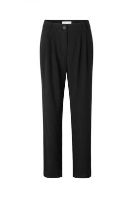 zwarte relaxed fit pantalon ankermd wide pants black 56550