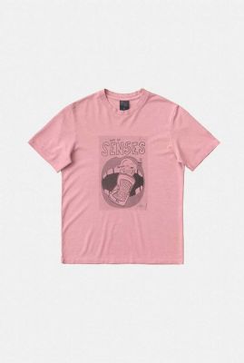 lichtroze t-shirt met opdruk joni issue 5 paper pink 131813