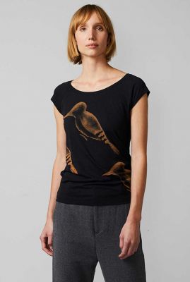 Woodpecker zwart t-shirt