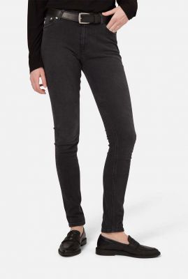 zwarte skinny jeans van gerecycled materiaal sk hazen black
