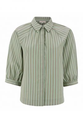 groene gestreepte blouse sutton 3/4 striped sr422-806