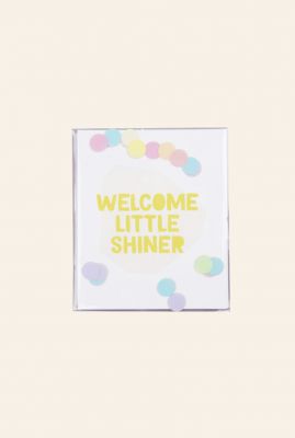 confetti kaart welcome little shiner  1055533