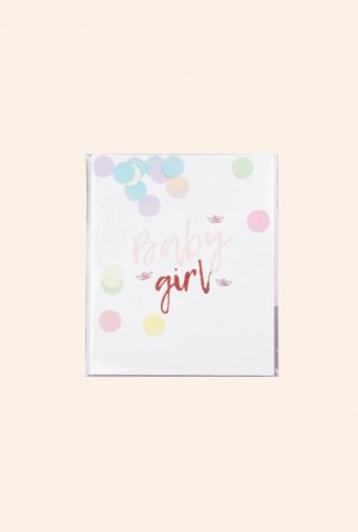 confetti kaart baby girl  1055526