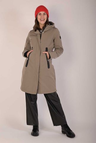 waterbestendige slim fit jas met capuchon rain wear 6626559
