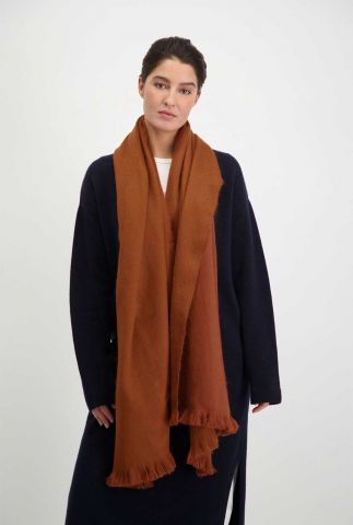 zachte roestkleurige sjaal van een alpaca wolmix cinnamon scarf