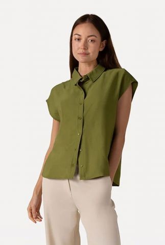 Groene blouse benoite shirt s/l
