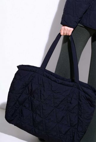 zwarte nylon tas met ritssluiting emilie bag black