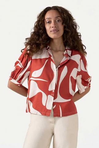 Oranje print blouse lierre shirt