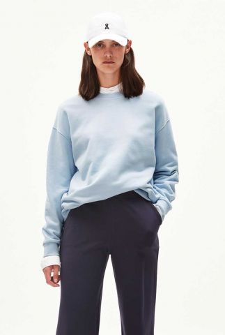 lichtblauwe relaxed fit sweater aarin morning sky 30002560
