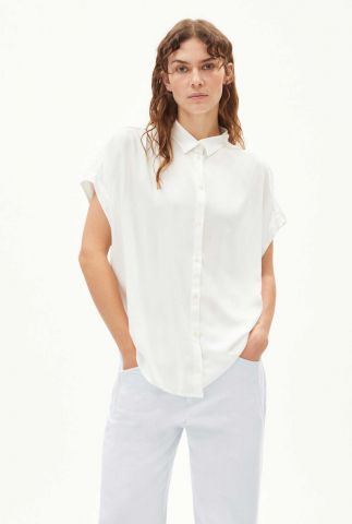 off-white blouse met korte mouwen zonyaa 30004647