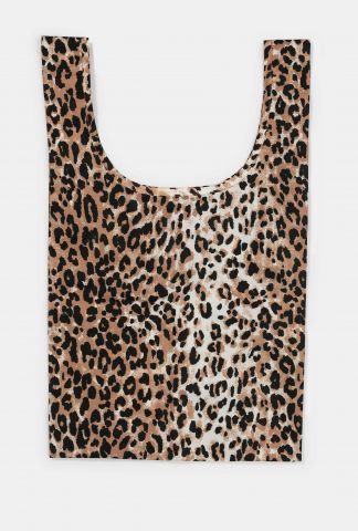 opvouwbare recycled tas met luipaardprint fold it bag leo