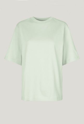mintgroen oversized t-shirt van biologisch katoen becker tee