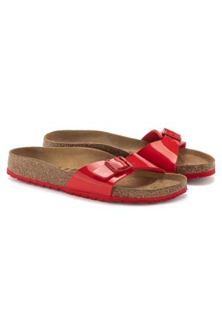 sandalen met rode details madrid bf patent cherry narrow