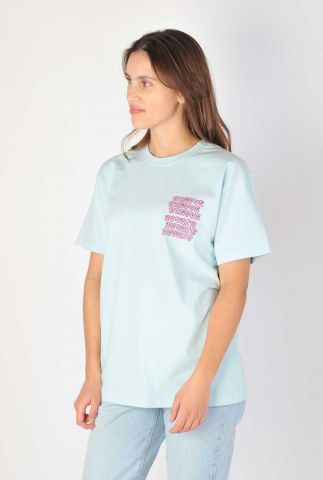 Lichtblauw t-shirt ss slime