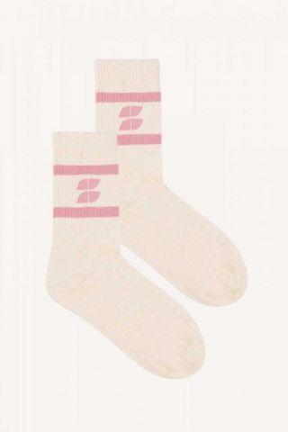 sokken logo uni socks roze ONE