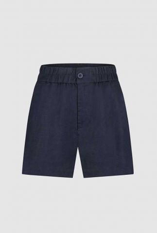 Donkerblauwe linnen shorts lilou 