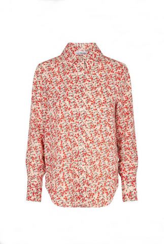cocouture lichtroze blouse met all-over print perry shirt 35112