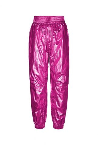 roze metalic relaxed fit broek trice metal tech pink 31044
