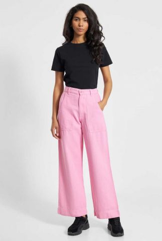 roze wide leg cargo pants workwear pants vara 20936
