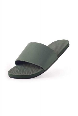 slippers essential slide donker groen 3738