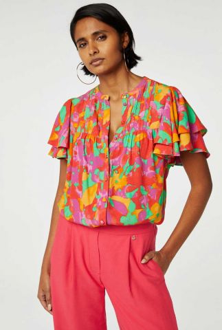 Gekleurde bobbie blouse