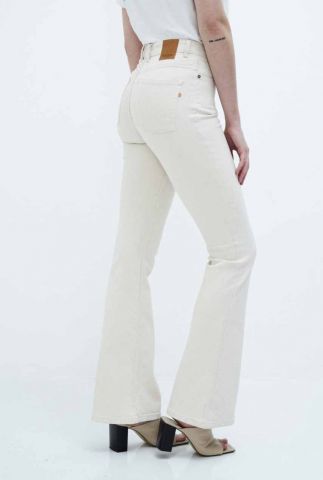 witte flared jeans met high waist lisette 21-45