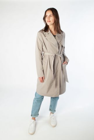 taupe kleurige trenchcoat jas met ceintuur rainwear 6526453