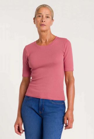 Roze katoenen t-shirt rina