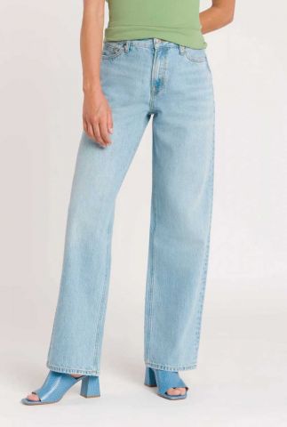 Lichtblauwe wide leg jeans joan