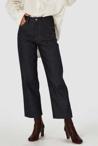 donker blauwe relaxed fit jeans met high waist alice k200101615