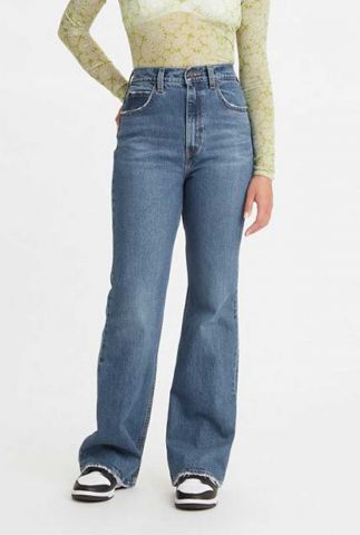 flared jeans met hoge taille 70s high flare jeans a0899-0010