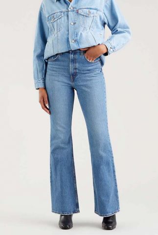 lichte flared jeans met hoge taille 70s high flare jeans A0899-0002