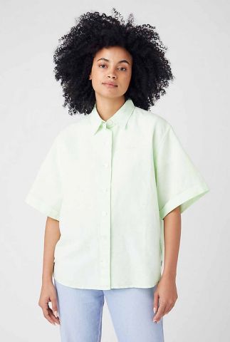 lichtgroene oversized blouse relaxed summer shirt W5U7LOXVY