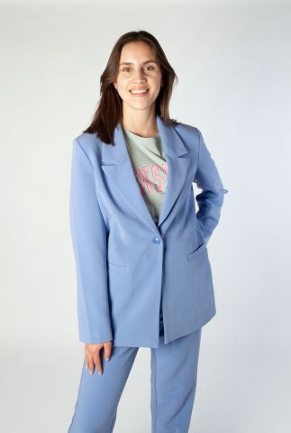 paarsblauwe oversized blazer met knoopsluiting maeva-m 49978392