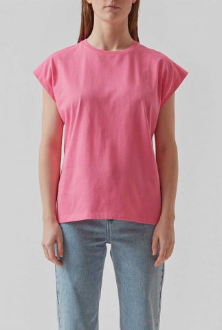 roze t-shirt met ronde hals jax t-shirt taffy pink
