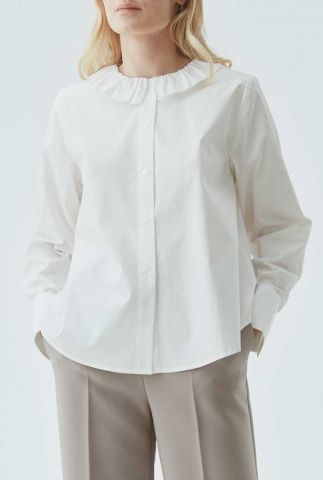 off-white blouse met ruches en plooien laci shirt