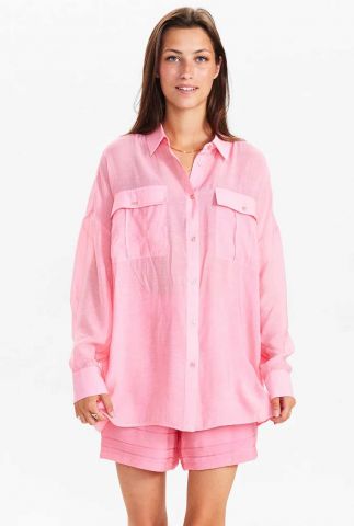roze oversized blouse nuelinam ls shirt 703223