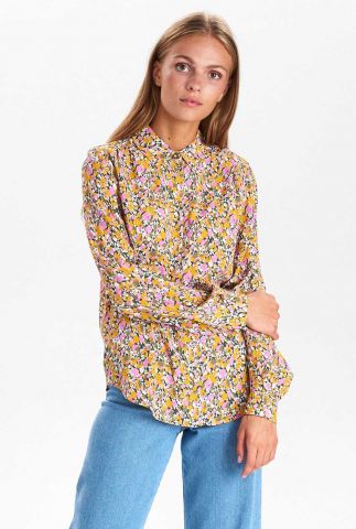 viscose blouse met bloemen print nuedissi shirt 702215